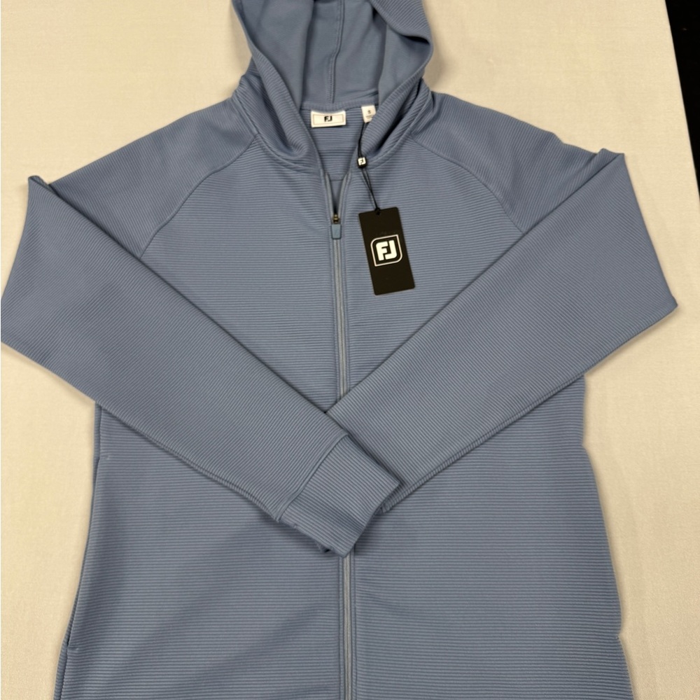 FootJoy - Womens small - Blue Full-Zip Ottoman Hoodie